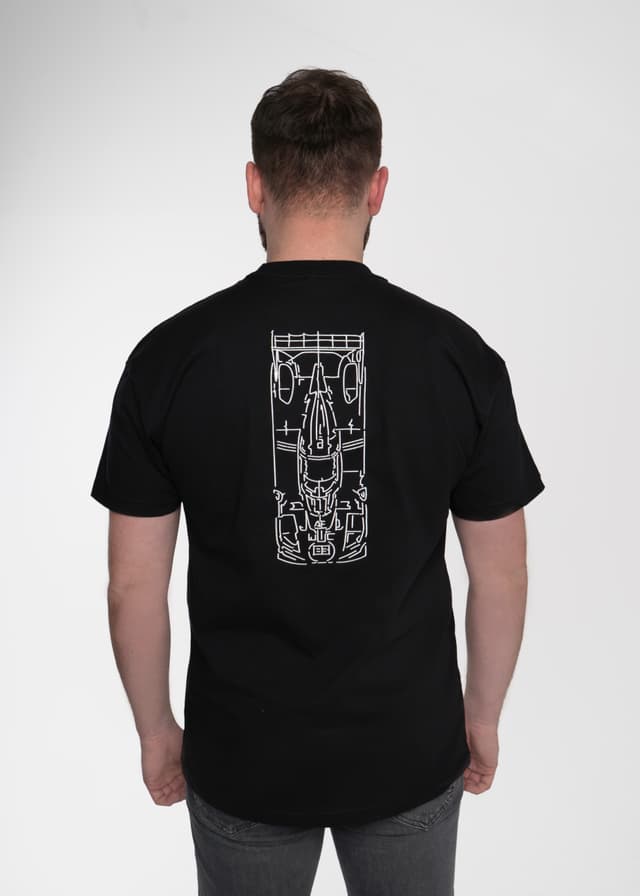 T-Shirt Team Yellow Czarny