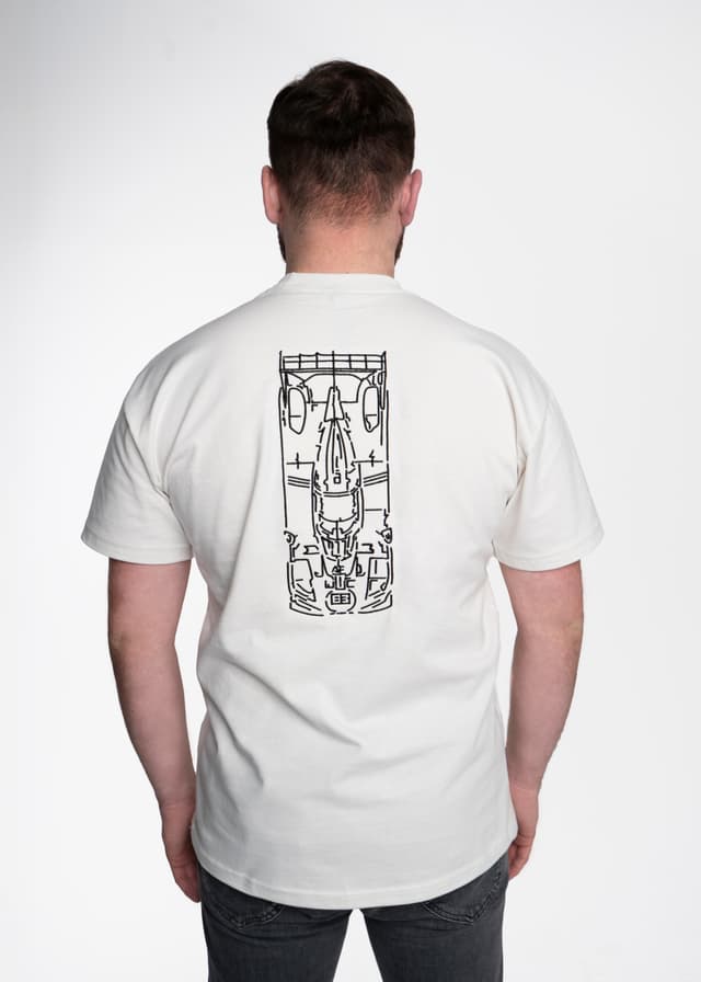 T-Shirt Team Yellow Biały